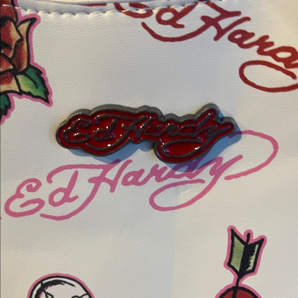 Ed Hardy Skull and Rose Shoulder Bag - Picture 5 of 15